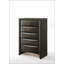 Commode à 5 tiroirs en chêne gris Ireland, rangement durable et élégant pour les chambres modernes et traditionnelles-75342697