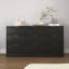 Commode 9 tiroirs noire-53130293