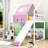 Artia Playful Loft Bed With Slide, Staircase-1301877095-1301877089