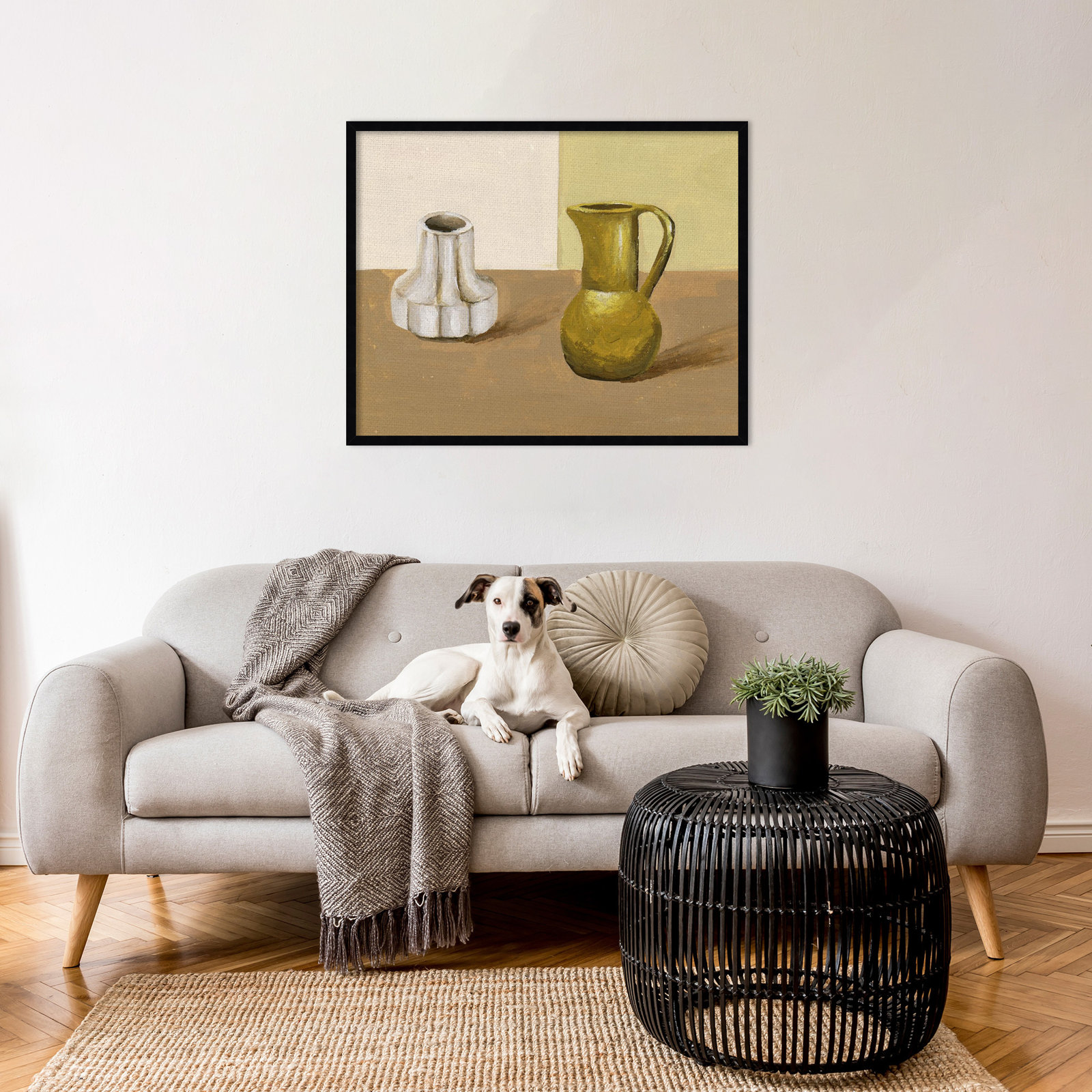 Vases I Print by Melissa Wang, Black, 27" H x 33" W