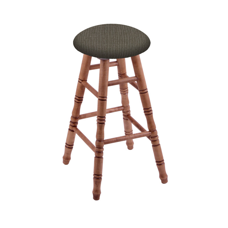 Tabouret tournant 30", Érable moyen, Calice graphique, Très grand (siège d'une hauteur de 36 po)