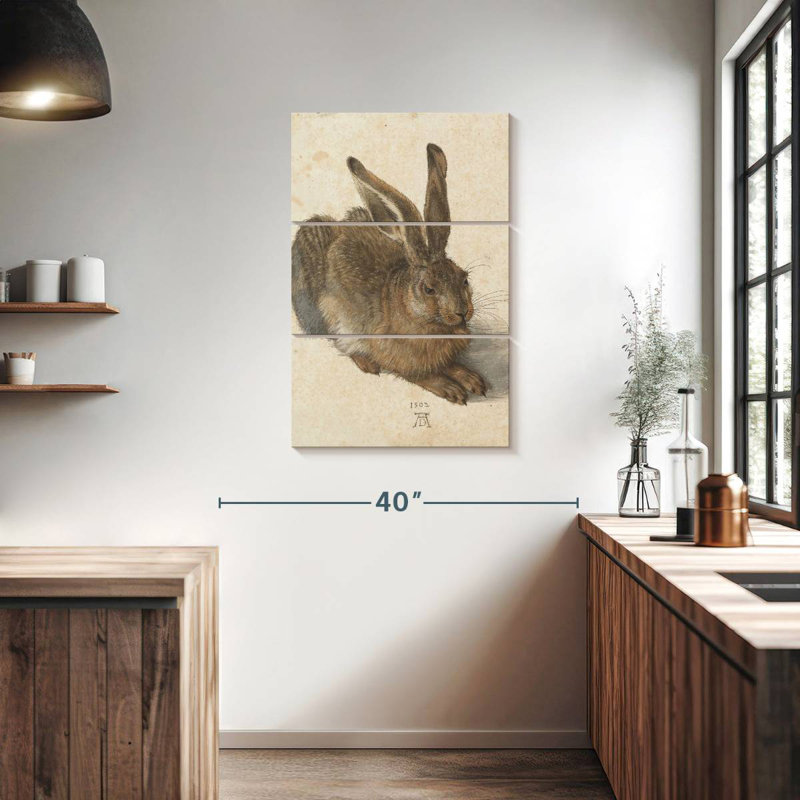 Brampt Young Hare, 38" H x 24" W