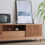 Meuble télé moderne et minimaliste en bois massif avec rangement-972109602