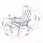 Outdoor Adirondack Chair, Foldable With Dual Cup Holder, Composite Material With Wood Texture-1662919204