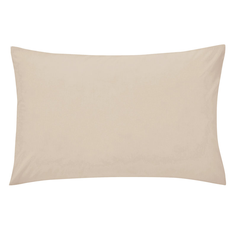 50% Polyester and 50% Cotton Envelope Housewife Pillowcase, Stone