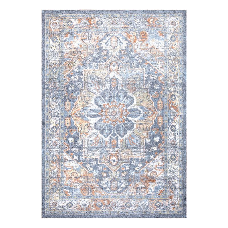 Aralee Rectangle Oriental Kilim Indoor / Outdoor Area Rug, Rectangle 50 x 80cm