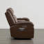 Canapé inclinable électrique 2 places en cuir pleine fleur de 75,6 pouces avec console et chargeur sans fil-1690200431