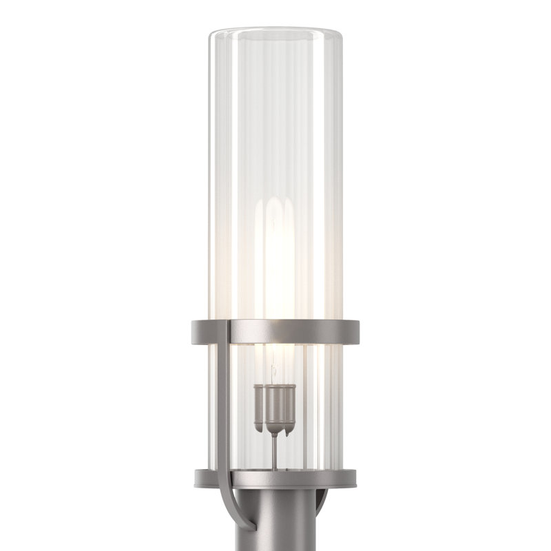 Alcove 1-Light 22.4" H Hardwired Lantern Head, Transparent, Coastal Burnished Steel