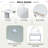 Makeup Vanity Table With Touch Screen Lighted Mirror, Dressing Table With A Drawer And Curved Edges