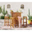 Ensemble de 5 barres de patio en bois d'acacia massif-75292549