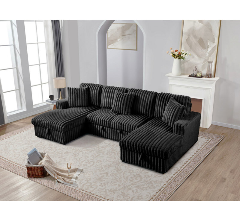 Canapé ST2401, Tissu gris foncé