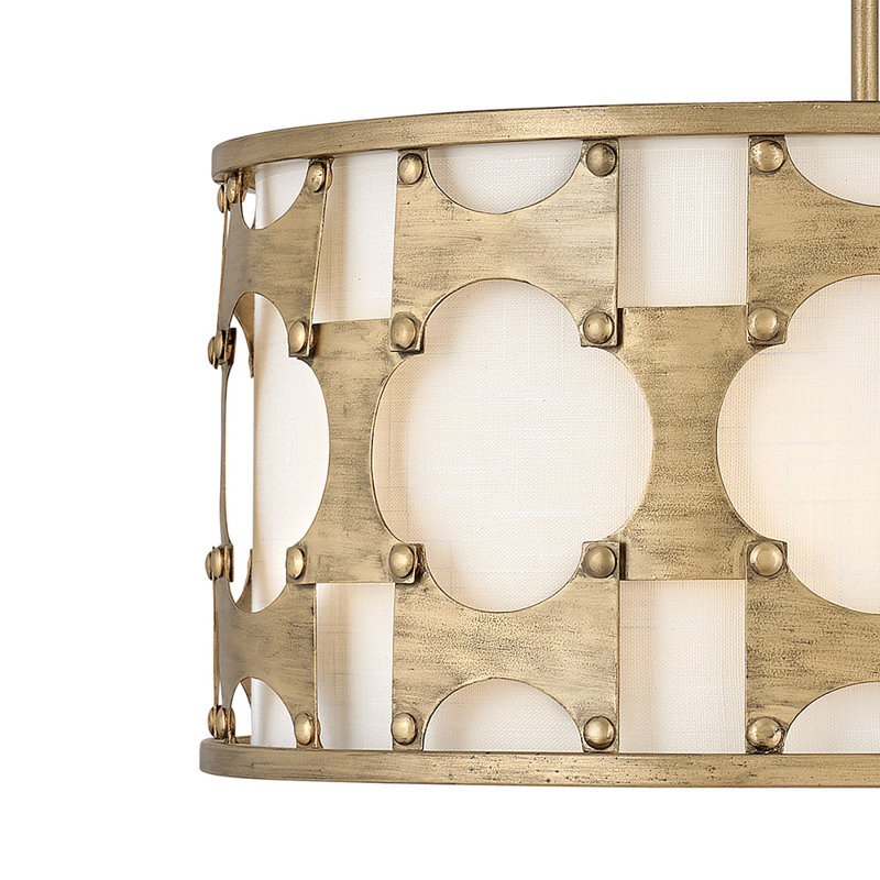 Carter 5-Light Convertible Drum Pendant