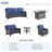 7-Person Outdoor High Back Seating Group With Cushions,Swivel Rockers And Fire Pit,All-Weather Wicker Patio Set-775739735-775739745