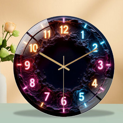 Horloge murale Neon