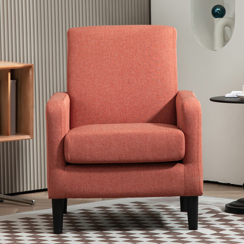 upholstery 26.2'' wide armchair, Red Polyester
