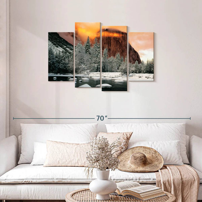 Alvord El Capitan Mountain Winter Glow, H 27 po x l 43 po