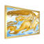 Vagues de marbre bleues et dorées - Peinture sur toile-67231429-67231440