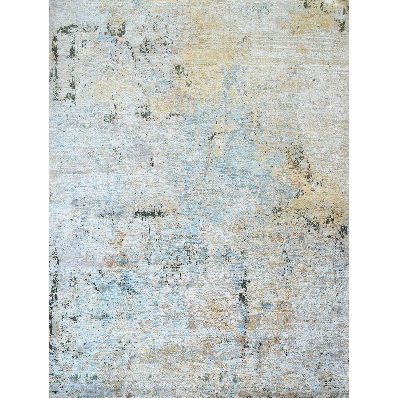 Tapis rectangulaire noué à la main, Rectangle 5 pi x 8 pi