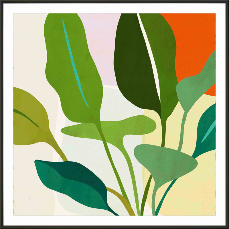 «Tropica II» par Victoria Borges - impression encadrée, H 32 po x l 48 po, Noir