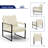 Upholstered Modern Accent Chair with Metal Frame-1657478159