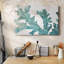 Toile tendue avec galerie Blue Macro Coral II-1545890224