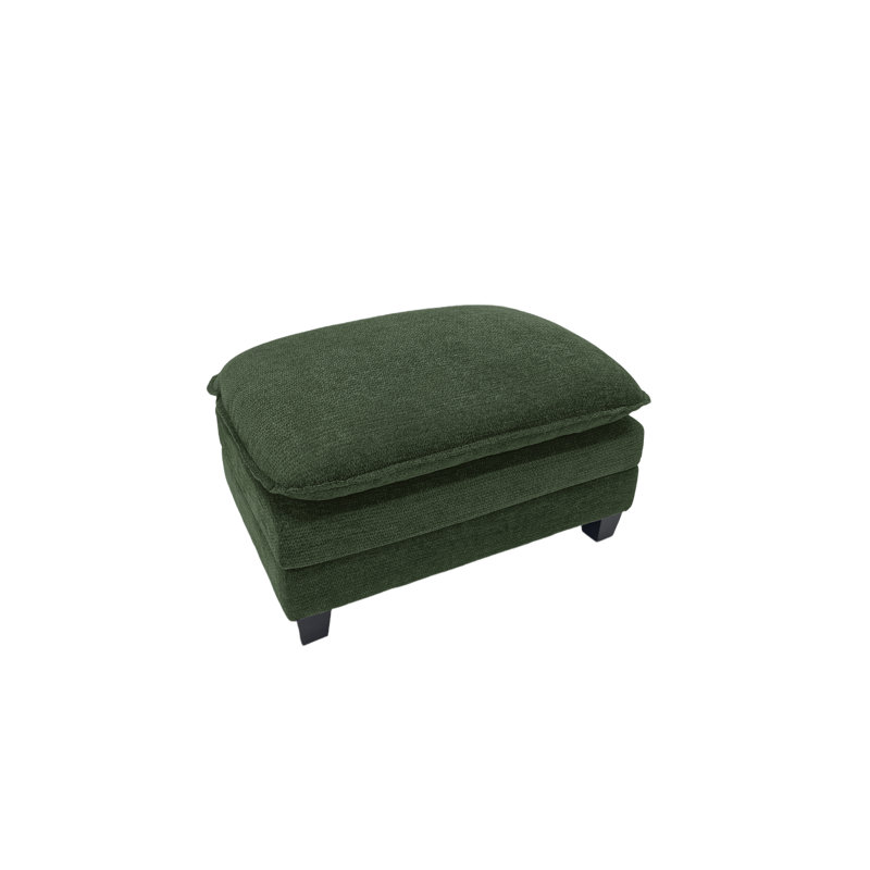 Repose-pieds de siège profond avec coussin moelleux Hodson, Green