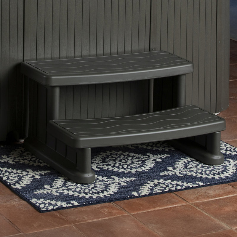 Lifesmart Spa Step for Square and Round Hot Tubs, Gray