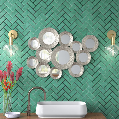 Busireddy Metal Flat Wall Mirror
