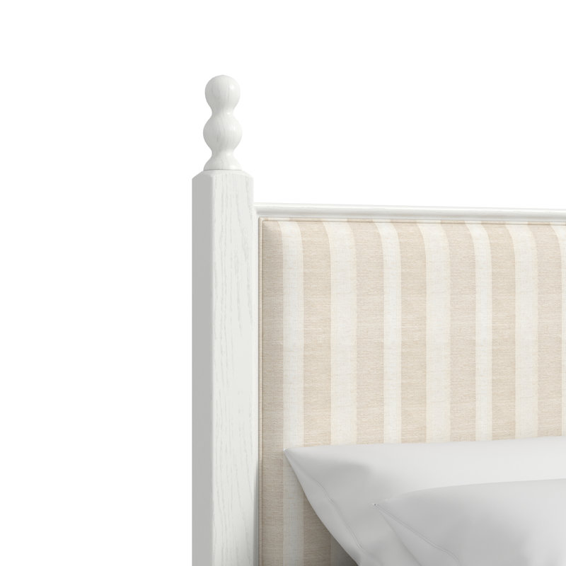 Haven KG Uph Finial Bed, King
