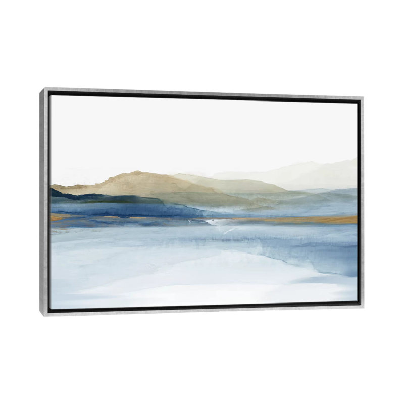 «Luminosité» par Allison Pearce - reproduction d'art, H 18 po x l 26 po, Toile encadrée, Argent argent