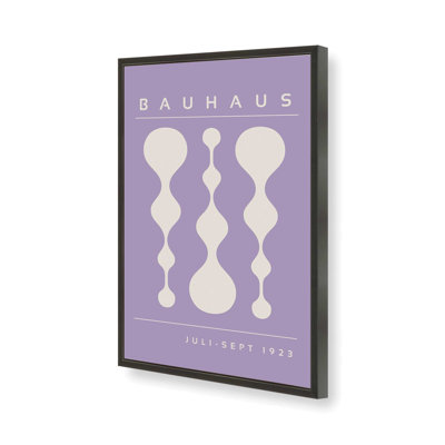 Affiche mauve rétro Bauhaus II