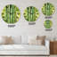 Tiges de bambou vert vif - Horloge murale transitionnelle-60328600