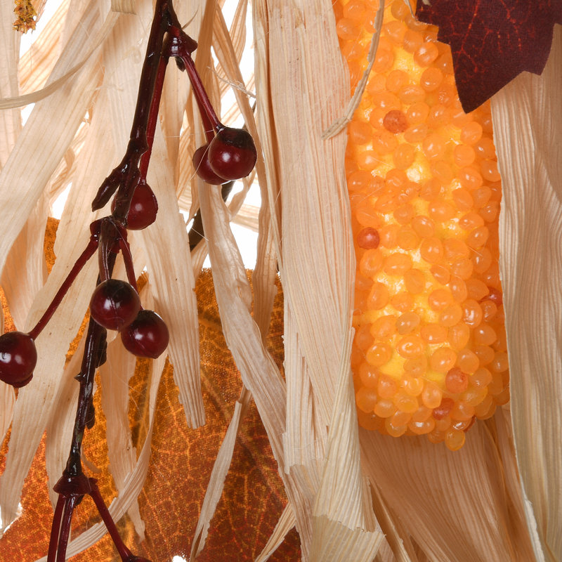 30" Harvest Raffia Teardrop