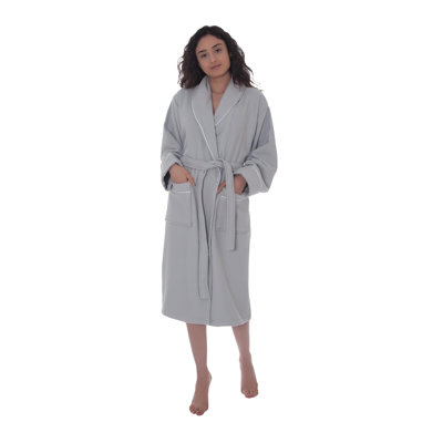 Blocton Terry Cloth Gender Neutral Mid-Calf Bathrobe with Pockets