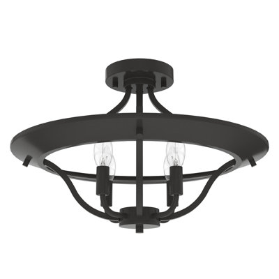 Perch Point 4 Light Semi Flush Mount