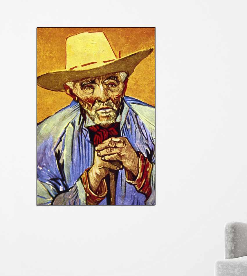 'The Peasant' by Vincent Van Gogh Painting Print