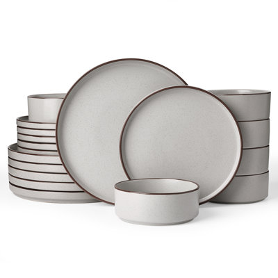 Bevery Piece Stoneware Dinnerware Set - Service for 6