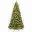 Arbre de Noël en PVC pré-éclairé avec 400 lumières UL, 1072 pointes, fil de mémoire à dépliage automatique, assemblage facile avec support en métal stable, arbre de Noël artificiel complet-1396357106
