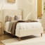 Lit plateforme tapissier sans sommier
