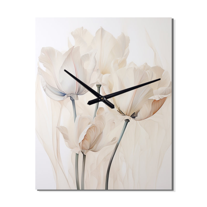 Deazia - Tulipes Très horloges murales, Moyen