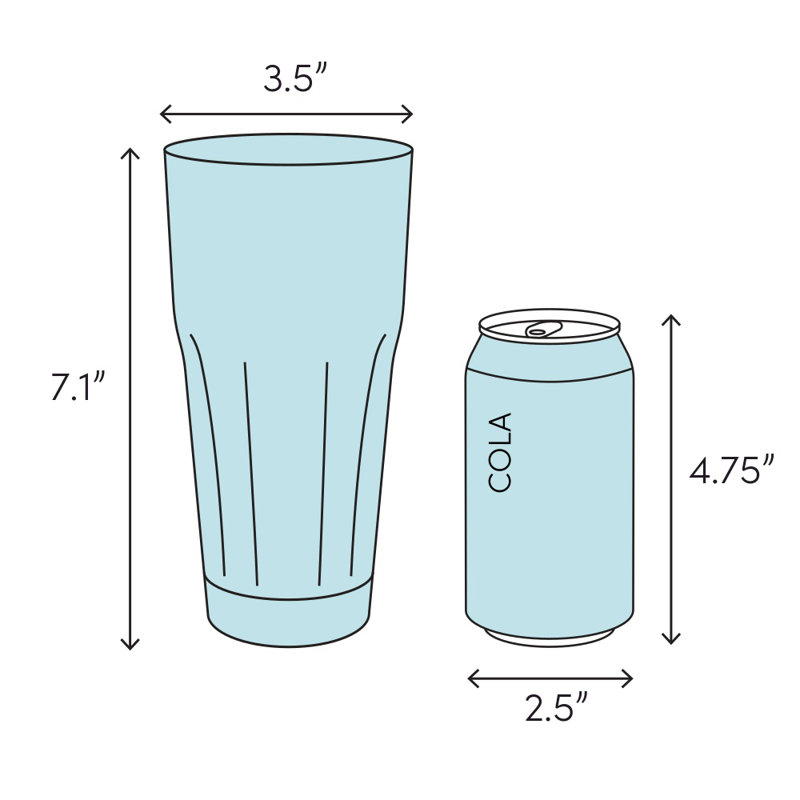 Stansel 23 oz. Acrylic Drinking Glass Set