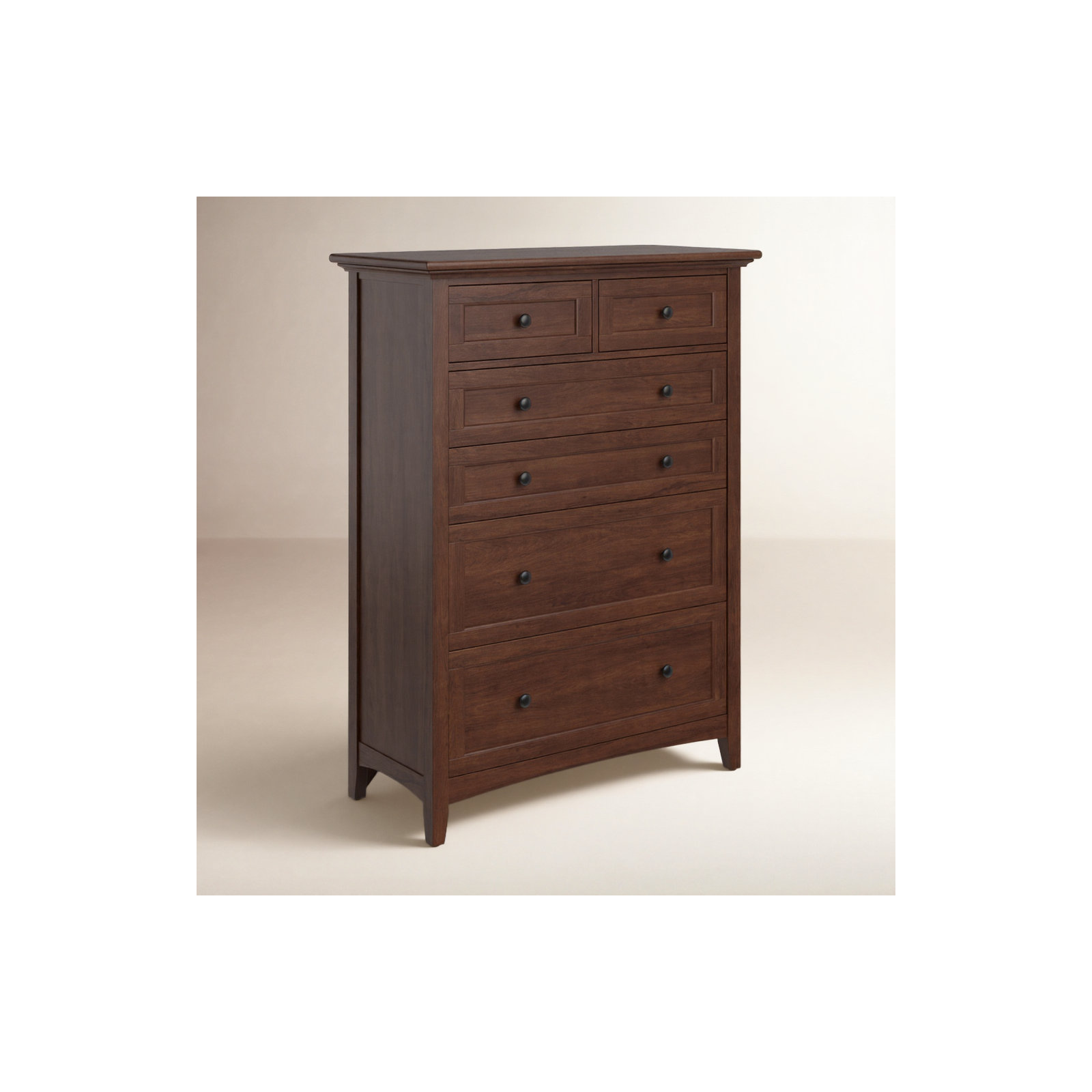 Melusina 6 - Drawer Dresser, Cherry Brown