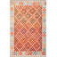 Tapis décoratif bleu / rouge à motif traditionnel-1494069557