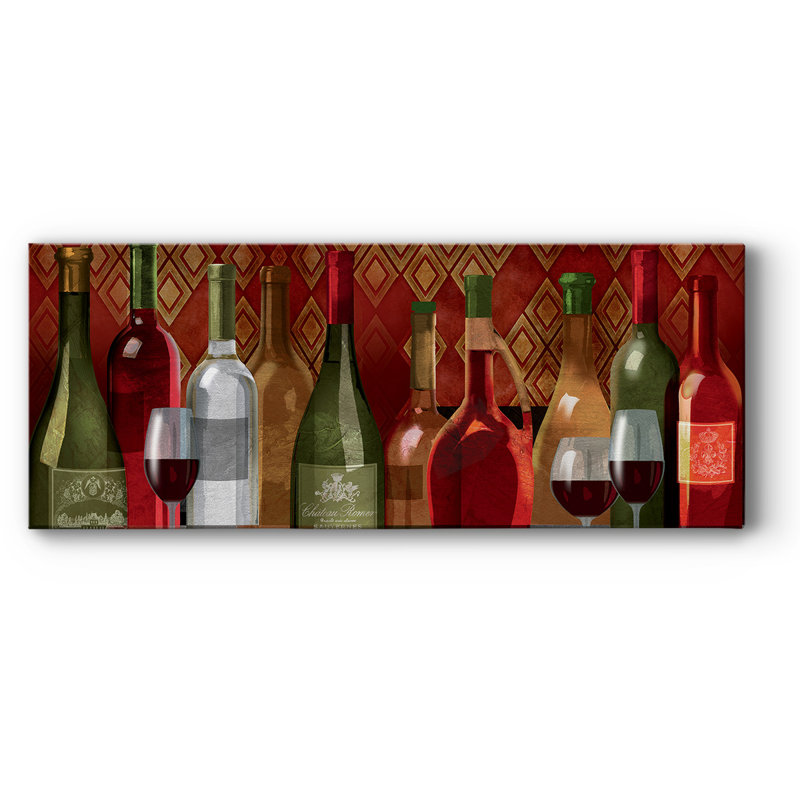 " Wine Tasting ", 8" H x 20" W x 1.5" D