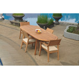Pioche Outdoor 11 - Piece Teak Dining Set