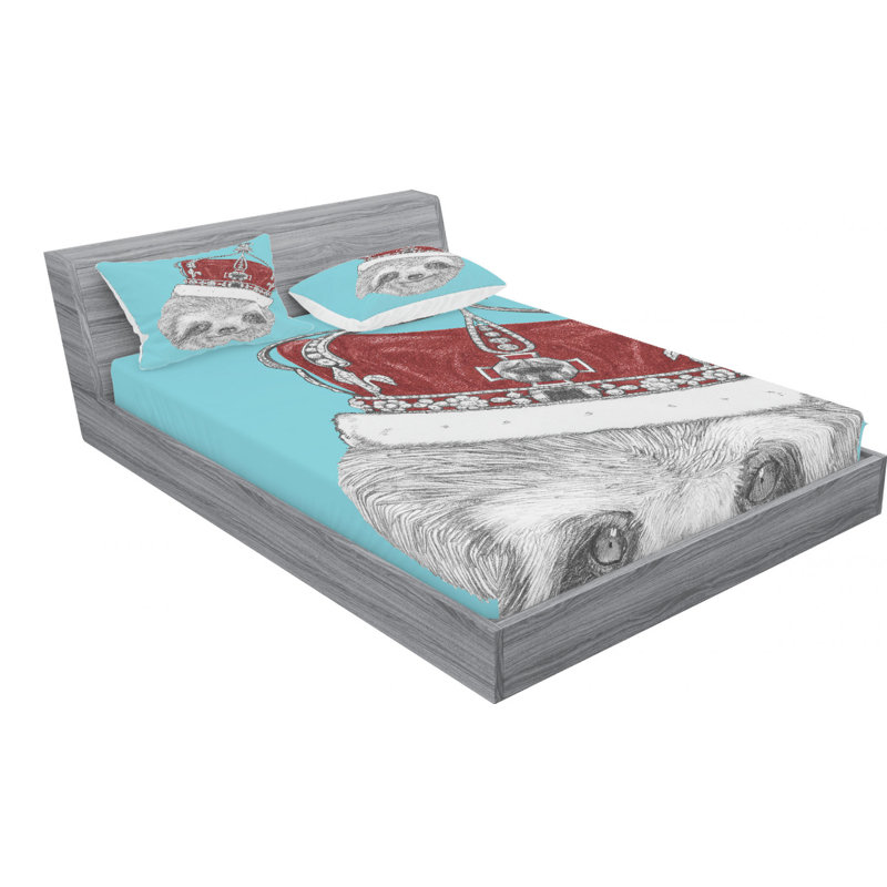 Microfiber Sheet Set, Queen Sheet Set with Fitted Sheet
