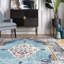 Tapis turquoise Haliyah-46729362