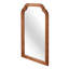 Miroir de coin arrondi 20 po x 30 po en bois massif de couleur brun jaunâtre, pour chambre à coucher, salle de bain, salon, vestibule-1864983586-1864983587