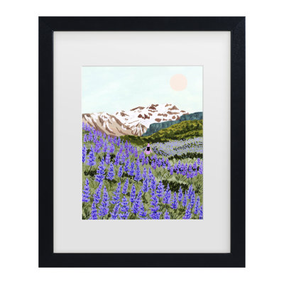 Bolog Sarah Gesek  Lupine Matted Framed Art