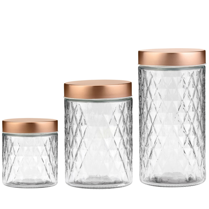 Ensemble de 10 pots en verre texturé 10 Strawberry Street Desmond